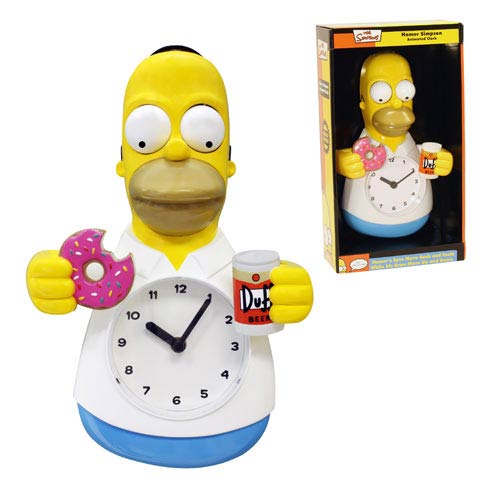 Simpsons Homer Simpson Animated Clock